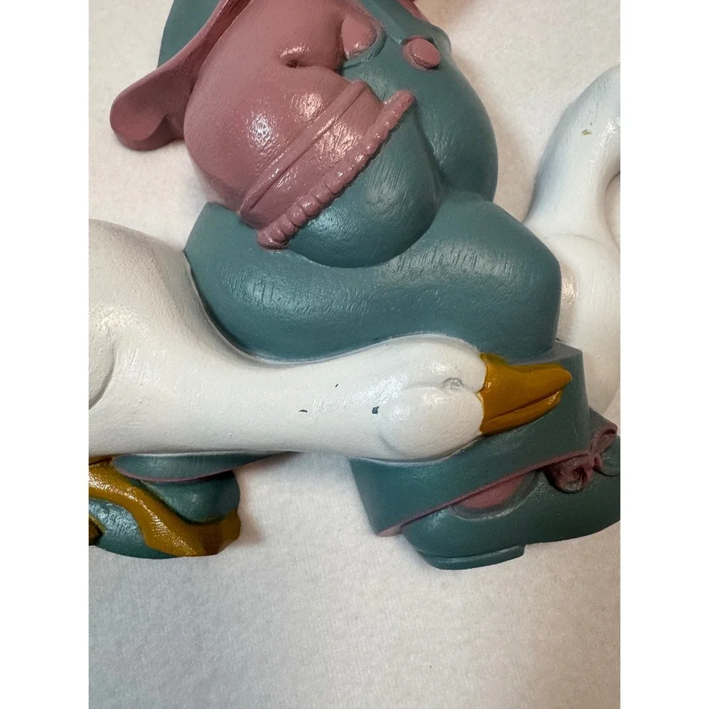 Vintage Burwood Goose‎ Children Wall Art Set 1988 Pink Blue 2865-1B